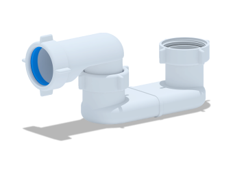 Сифон для ванны АНИ Пласт E000 1 1/2 дюйма 40 мм плоский без выпуска
