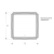 Зеркало "Лайн LED" 750*750, Sanita Luxe