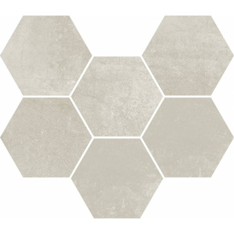 Мозаика Экспо Уайт Гексагон 25х29 (10шт)