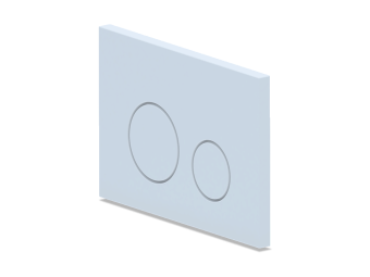 Клавиша смыва АНИ Пласт WPG1300G для инсталляции белая глянцевая круглая (старый артикул WP1300)