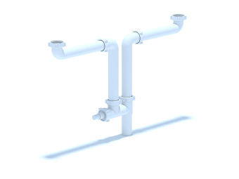 Набор АНИ Пласт L1000 для двойного универсального разноуровнего сифона без выпуска