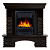 Портал Firelight Pietra Nuovo Classic камень сланец чёрный, шпон венге