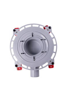 Трап для душа АНИ Пласт THQ5612 DN50 горизонтальный регулируемый с сухим затвором и решёткой из нержавеющей стали 150х150 мм