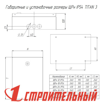 Щит метал навесной ЩРН-12 IP54