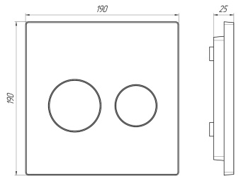 Система скрытой установки унитаза АНИ Пласт Компакт WCP1310 1350х370х225 мм с круглой клавишей хром глянец