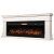 Каминокомплект: Очаг Royal Thermo Aurora RTFP/P-AR60LS, портал California 60 IV, молочный