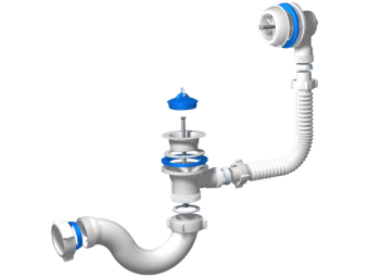 Сифон для ванны АНИ Пласт Варяг C6150 1 1/2 дюйма 40 мм