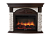 Портал Firelight Torre 26/30S камень белый, шпон темный дуб