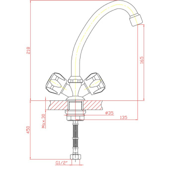 Смеситель ZOLLEN WOLFSBURG (арт WO75420431-1)