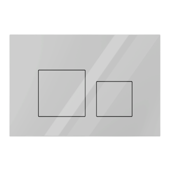 Клавиша смыва для скрытой инсталляции унитаза, АНИ Пласт, квадратная, глянцевая белая, WPG1600G