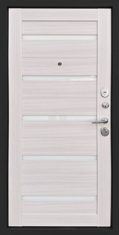Дверь входная Стелс Х7, цвет Сандал белый, панель - Стелс Х7 цвет Сандал белый