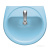 Раковина Santeri Соната с переливом голубой 131112S0611B0