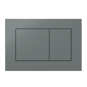 Клавиша АНИ пласт для системы скрытой установки унитаза прям. квадрат графит матовый WP1777