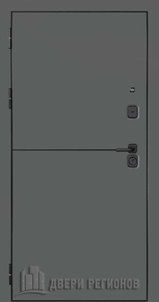 Дверь входная SL-1, цвет Графит мягкая шагрень, панель - sl-1 цвет Белая Мягкая Шагрень + Зеркало