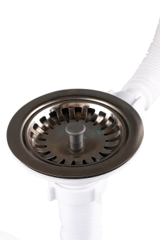 Cифон гофрированный для мойки АНИ Пласт 3 1/2 дюйма с гибким переливом и отводом для стиральной машины A1042SPG