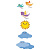 Панно Kids Sky (06-01-1-52-05-01-3027-0) 40х100 (2кт/5пл)