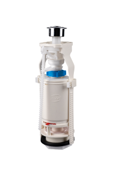 Арматура сливная АНИ Пласт WC7050C с двойной хромированной кнопкой