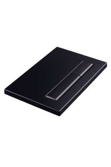 Клавиша смыва АНИ Пласт WP1433 для системы скрытой установки унитаза матовая черная прямоугольная (старый артикул WP1430)