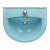 Раковина Santeri Виктория с переливом крап голубой 131116S0311B0