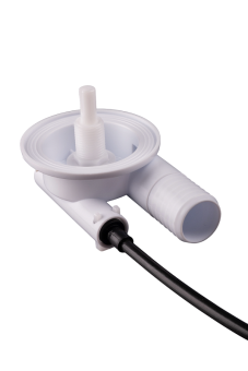 Перелив полуавтомат с плоским сифоном АНИ Пласт EM701 580 мм с гибкой трубой 40х50 мм