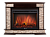 Портал Firelight Scala 26/30 камень сланец скалистый бурый, шпон тёмный дуб