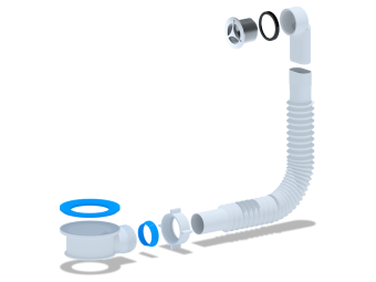 Адаптерное кольцо АНИ Пласт N420SR2 с круглым вертикальным переливом 27 мм