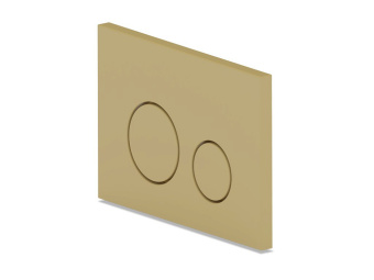 Клавиша АНИ Пласт для системы скрытой установки унитаза золото матовое, клавиша золото матовое WP1355