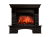 Портал Firelight Pietra Nuovo 25 камень сланец чёрный, шпон венге