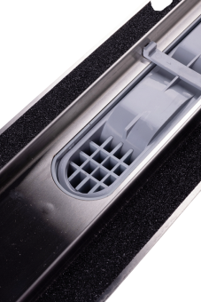 Трап линейный из нержавеющей стали АНИ Пласт TLZ2485M DN50 с комбинированным затвором матовой решёткой Бимс 850х65 мм