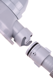 Cифон для мойки АНИ Пласт F серия F5345S 3 1/2 дюйма 40 мм смещенный с гибким переливом и отводом для стиральной машины