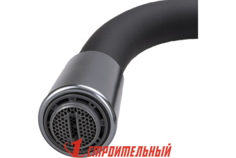 E4264-8 Смеситель для кухни гибкий излив , черный