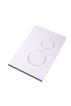 Клавиша смыва АНИ Пласт WPG1300G для инсталляции белая глянцевая круглая (старый артикул WP1300)