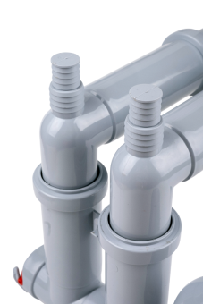 Cифон для мойки АНИ Пласт F серия F3520 1 1/2 дюйма 40 мм двойной с отводом для стиральной машины без выпуска