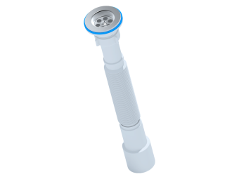 Сифон для мойки АНИ Пласт G206 1 1/4 дюйма 40/50 мм гофрированный 391-801 мм