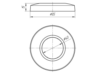 Розетка для сифона Анипласт M414 40 мм