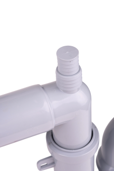 Cифон для мойки АНИ Пласт F серия F5345S 3 1/2 дюйма 40 мм смещенный с гибким переливом и отводом для стиральной машины