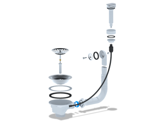 Перелив полуавтомат для мойки АНИ Пласт NM320SL с круглым вертикальным корпусом 3 1/2 дюйма