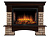 Портал Firelight Forte Wood 30U (угловой) камень коричневый, шпон темный дуб