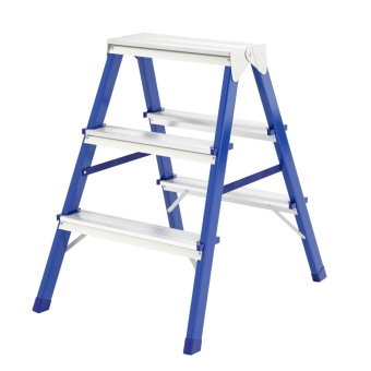 Стремянка двусторонняя 3ст., стальная, // Сибртех