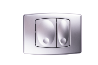 Клавиша смыва АНИ Пласт WP1120 для системы скрытой установки унитаза матовый хром прямоугольная