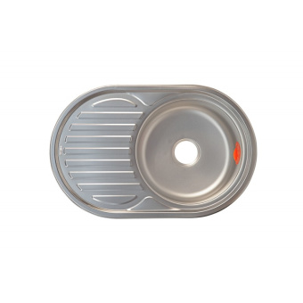 Мойка нерж. врезн. 77x50 овал универс. (201) полир.0,6мм,3,5"
