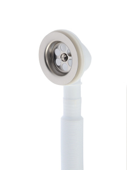 Сифон для ванны АНИ Пласт Варяг C6255 1 1/2 дюйма 40 мм регулируемый с гибкой трубой 40х50 мм