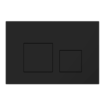 Клавиша смыва для скрытой инсталляции унитаза, АНИ Пласт, квадратная, черная матовая, WP1633