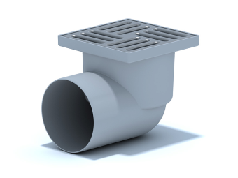 Трап для душа АНИ Пласт TA1112 горизонтальный нерегулируемый с выпуском 110 мм и решеткой из нержавеющей стали 150х150 мм