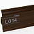 Плинтус напольный ПВХ Line Plast L014 Венге 2500х58х22 мм