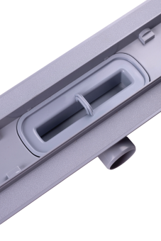 Трап линейный пластиковый АНИ Пласт TL1085 выпуск 40 мм решётка МОЛ под плитку 850 мм