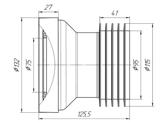 Труба фановая АНИ Пласт W1218 110х120 мм