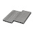 Террасная доска из ДПК RusDecking UnoDeck Vintage Серый-37 3000х150х24 мм