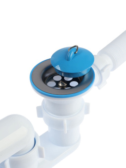 Сифон для ванны АНИ Пласт Варяг C6255 1 1/2 дюйма 40 мм регулируемый с гибкой трубой 40х50 мм