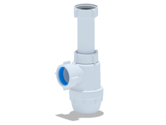 Cифон для раковины АНИ Пласт Юнг BM1020 1 1/4 дюйма 32 мм без выпуска